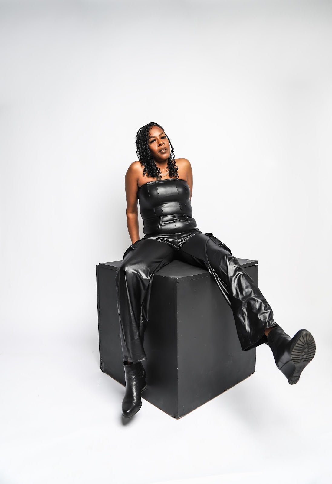 Leather Jumpsuit