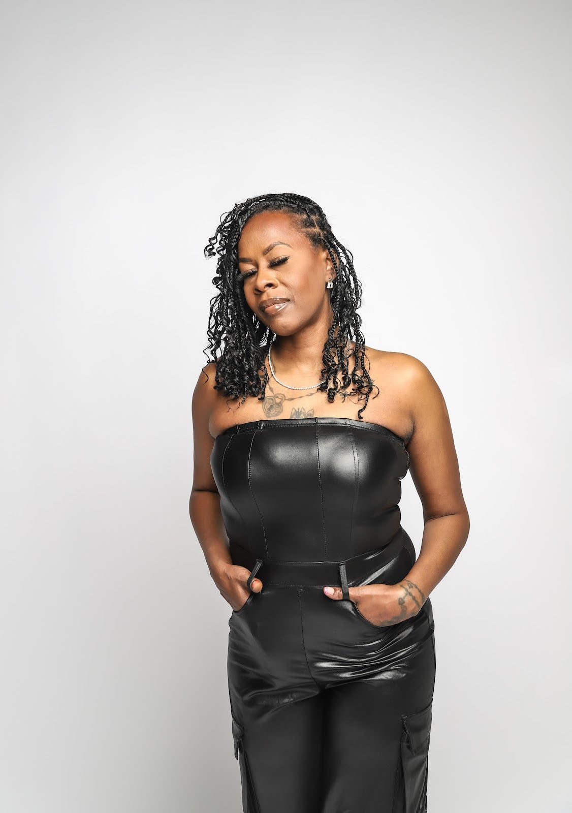 Leather Jumpsuit