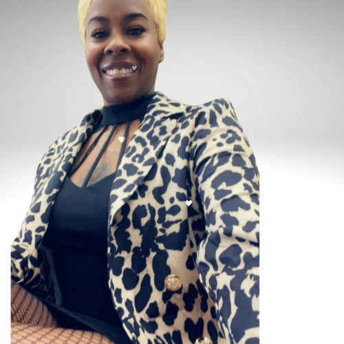 Leopard Print Blazer