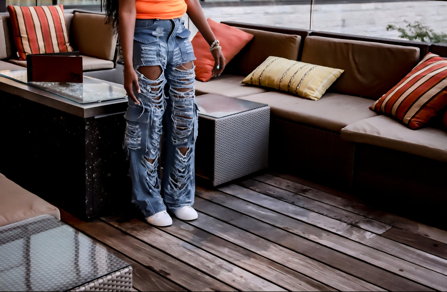 Bottoms Pants Womenswear Casual Distressed Plain Jeans Leggings Skirts Shorts 